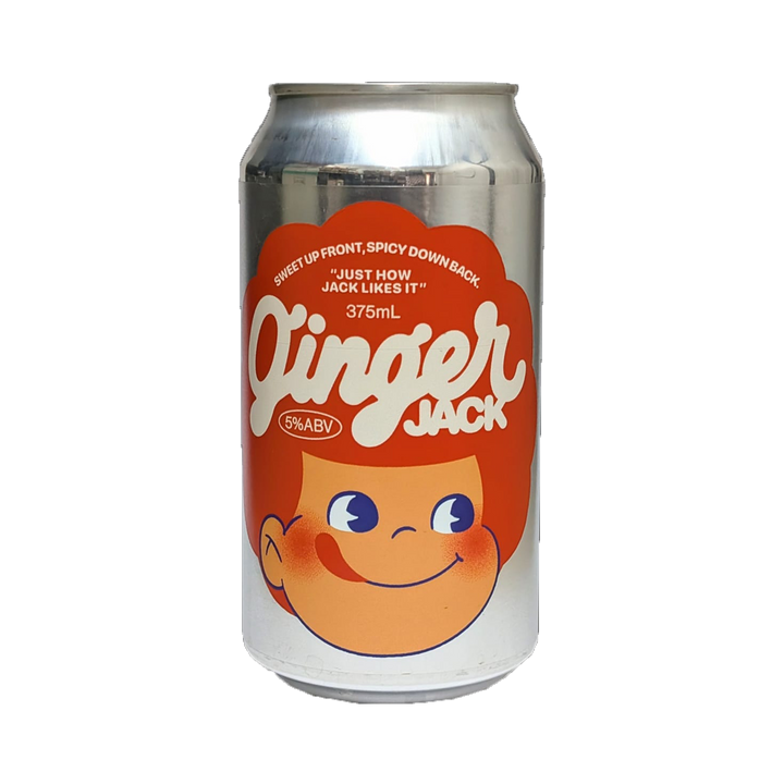 2 Brothers Brewing - Ginger Jack Alcoholic Ginger Beer 5% 375ml Can