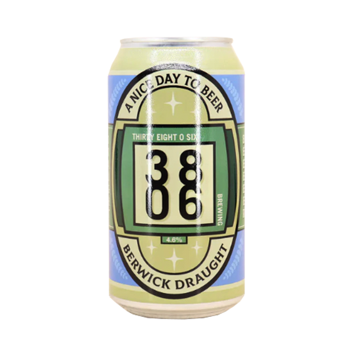 Thirty Eight O Six Brewing - Berwick Draught Lager 4.6% 375ml Can