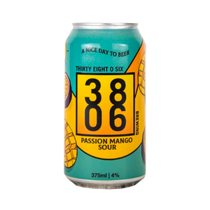 Thirty Eight O Six Brewing - Passion Mango Sour 4% 375ml Can