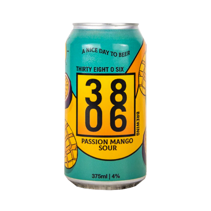 Thirty Eight O Six Brewing - Passion Mango Sour 4% 375ml Can