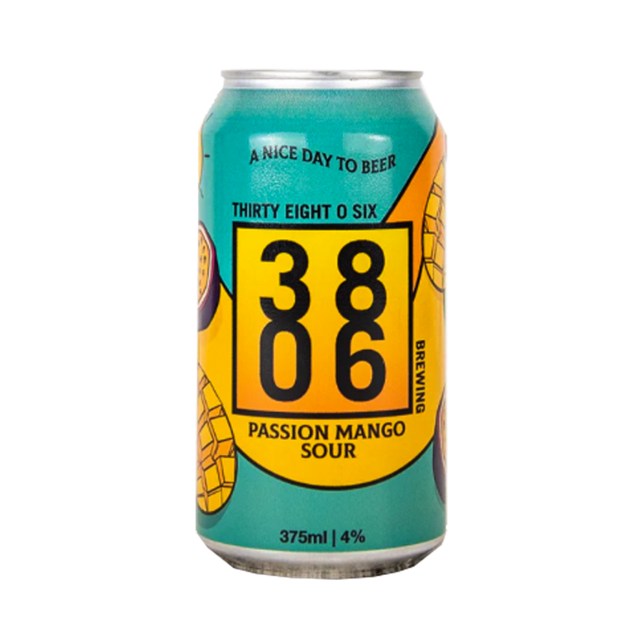 Thirty Eight O Six Brewing - Passion Mango Sour 4% 375ml Can