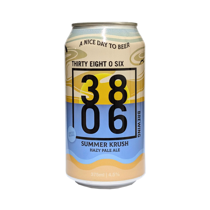 Thirty Eight O Six Brewing - Summer Krush Hazy Pale 4.5% 375ml Can