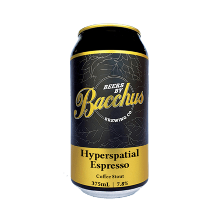 Bacchus Brewing Co - Hyperspatial Espresso Coffee Stout 7.8% 375ml can