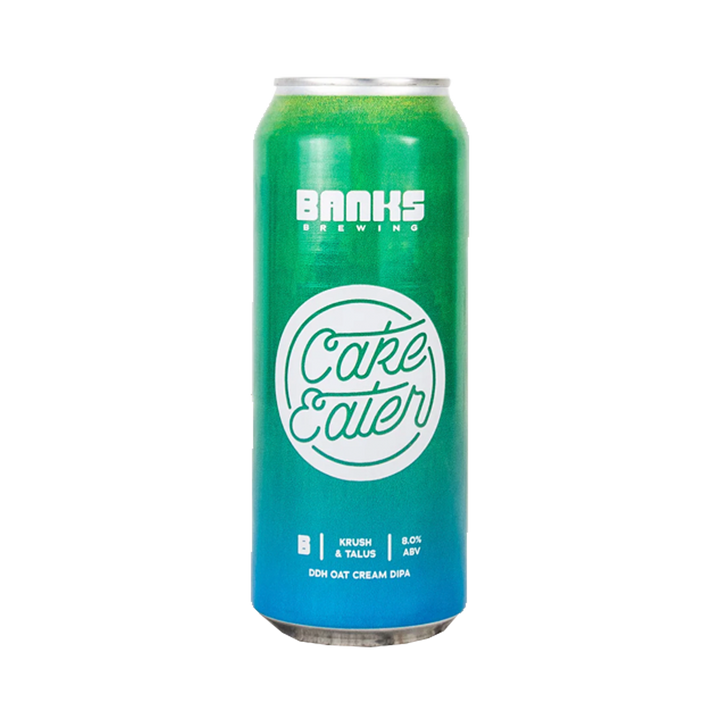 Banks Brewing - Cake Eater Krush & Talus Double Dry Hopped Oat Cream  Double IPA 8% 500ml Can