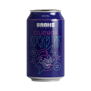 Banks Brewing - Divebar Rockstar West Coast Pilsner 5% 355ml Can