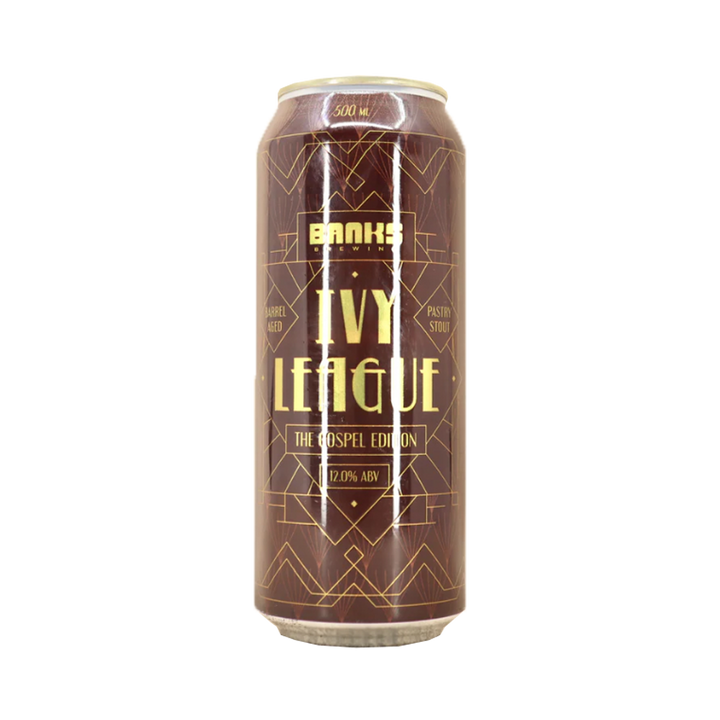 Banks Brewing - Ivy League The Gospel Edition Barrell Aged Pastry Stout 12% 500ml Can