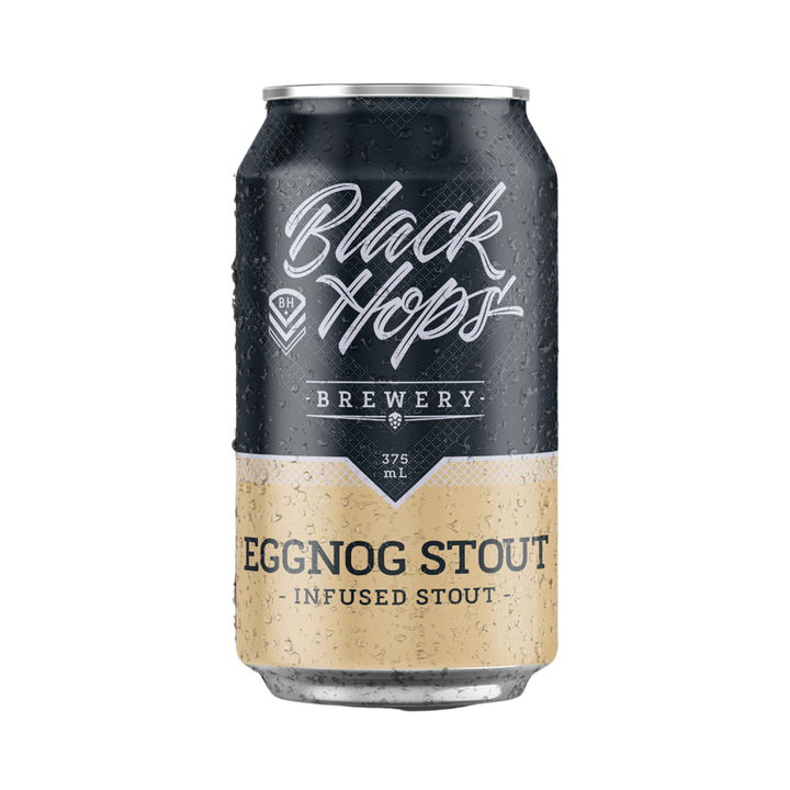 Black Hops Brewery - Eggnog Stout 5.8% 375ml Can