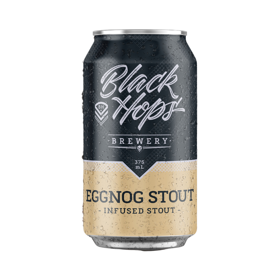 Black Hops Brewery - Eggnog Stout 5.8% 375ml Can