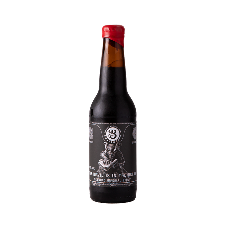 Boatrocker Brewers & Distillers - Devil Is In The Details Blended Imperial Stout 11.1% 330ml Bottle