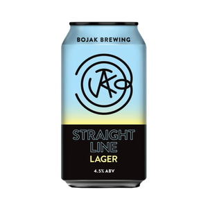 Bojak Brewing - Straight Line Lager 4.5% 375ml Can