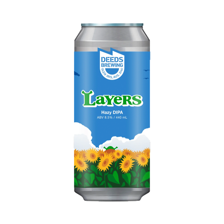 Deeds Brewing - Layers Hazy Double IPA 8.5% 440ml Can