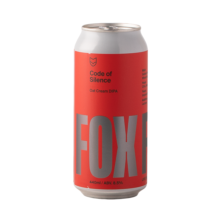 Fox Friday - Code Of Silence Oat Cream Double IPA 8.5% 440ml Can