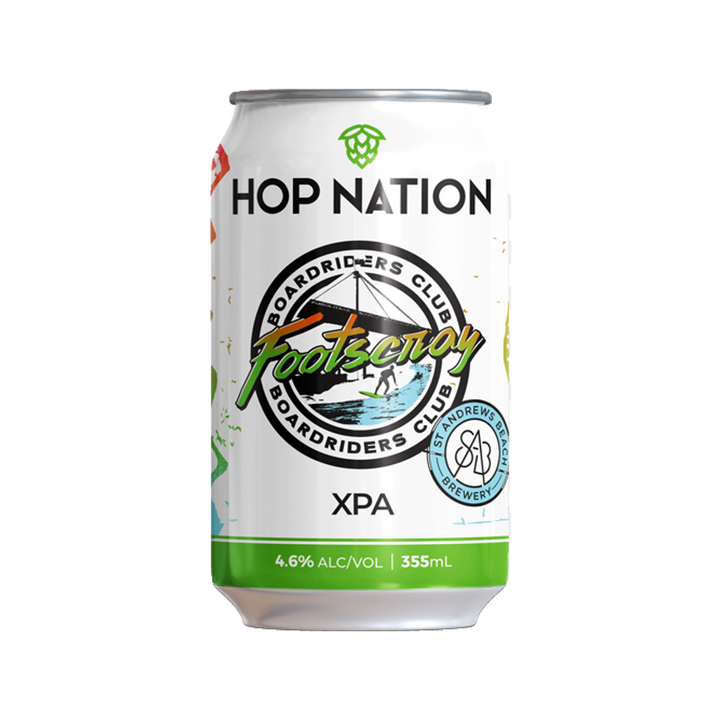 Hop Nation Brewing Co - Footscray Boardriders Club XPA 4.6% 355ml Can