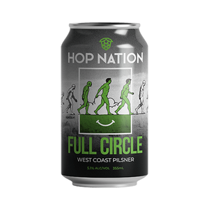 Hop Nation Brewing Co - Full Circle West Coast Pilsner 5.1% 355ml Can