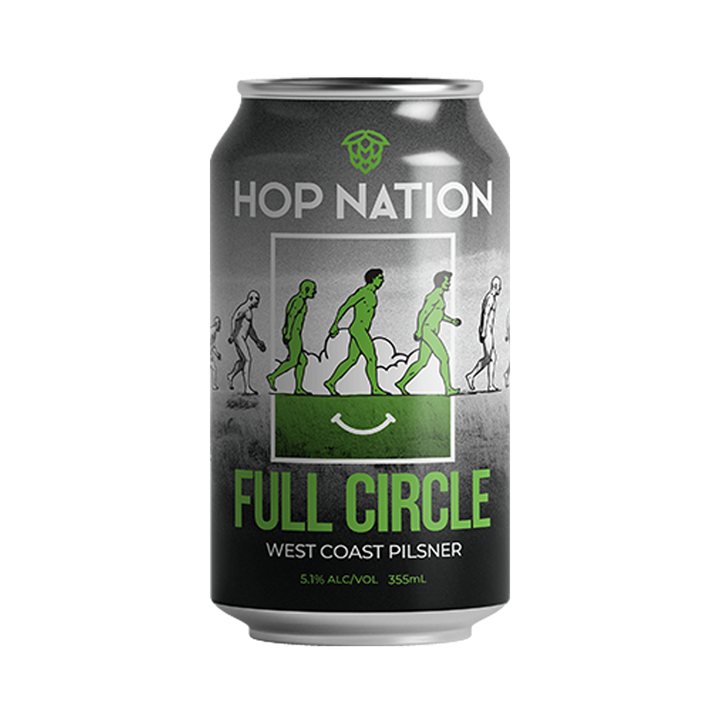 Hop Nation Brewing Co - Full Circle West Coast Pilsner 5.1% 355ml Can