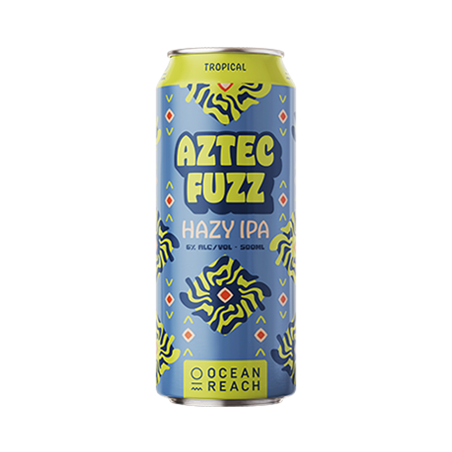 Ocean Reach Brewing - Aztec Fuzz Hazy IPA 6% 500ml Can