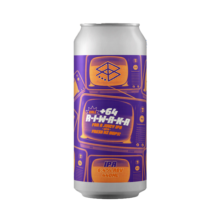 Range Brewing - +64 Riwaka Hazy IPA 6.4% 440ml Can