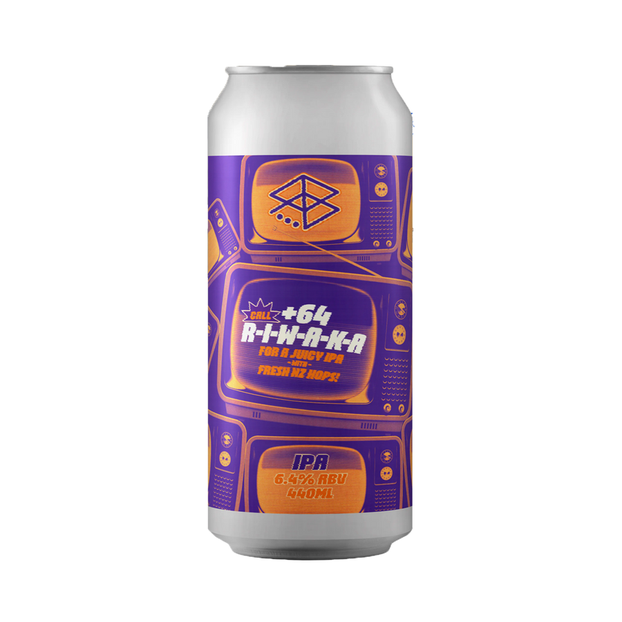 Range Brewing - +64 Riwaka Hazy IPA 6.4% 440ml Can