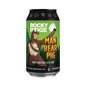 Rocky Ridge Brewing Co - Man Bear Pig West Coast IPA 6.5% 375ml Can