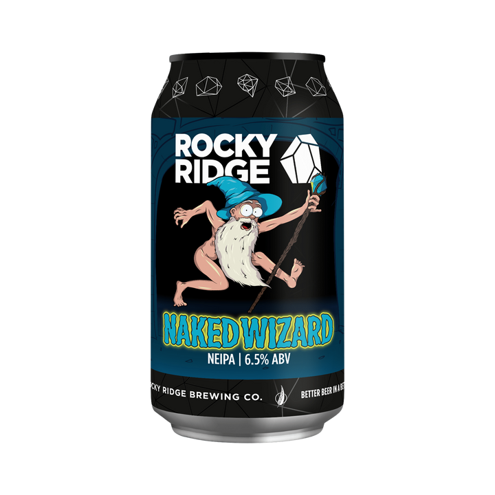 Rocky Ridge Brewing Co - Naked Wizard New England IPA 6.5% 375ml Can