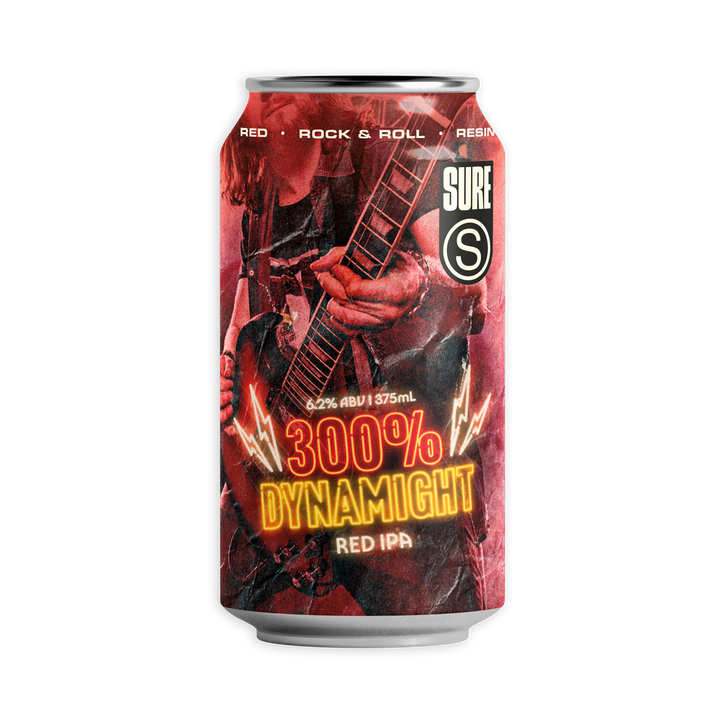 Sure Brewing - 300% Dynamight Red IPA 6.2% 375ml Can