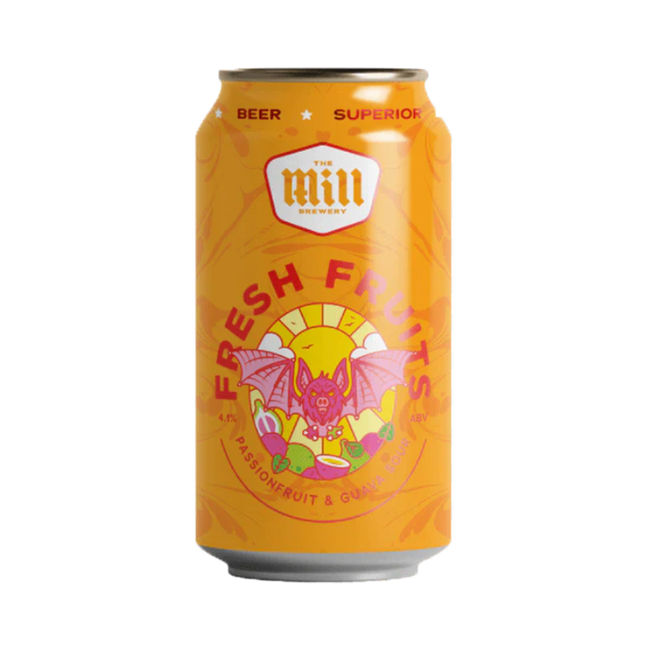 The Mill Brewery - Fresh Fruits Passionfruit & Guava Sour 4.1% 375ml Can