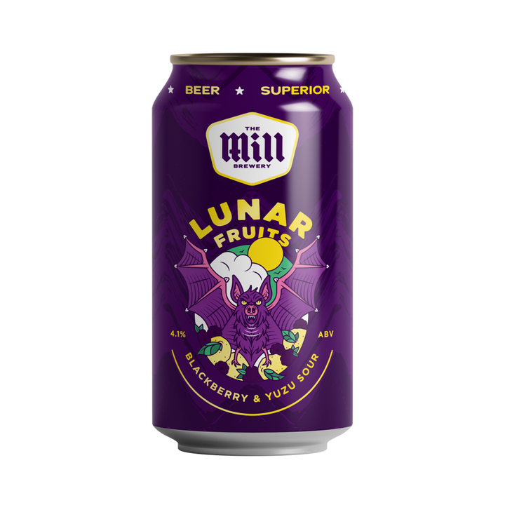 The Mill Brewery - Lunar Fruits Blackberry & Yuzu Sour 4.1% 375ml Can