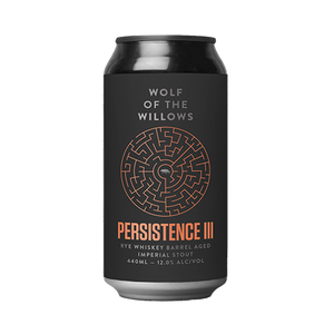 Wolf of the Willows Brewing Co - Persistence 3 Rye Whiskey BA Imperial Stout 12% 440ml Can