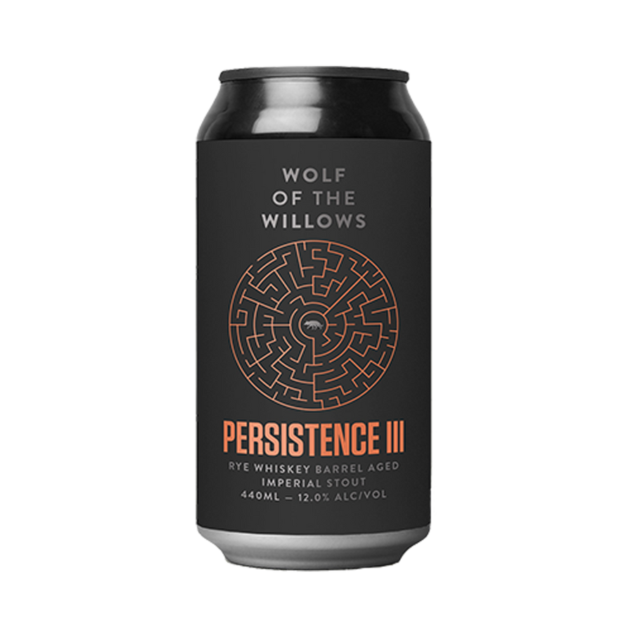 Wolf of the Willows Brewing Co - Persistence 3 Rye Whiskey BA Imperial Stout 12% 440ml Can